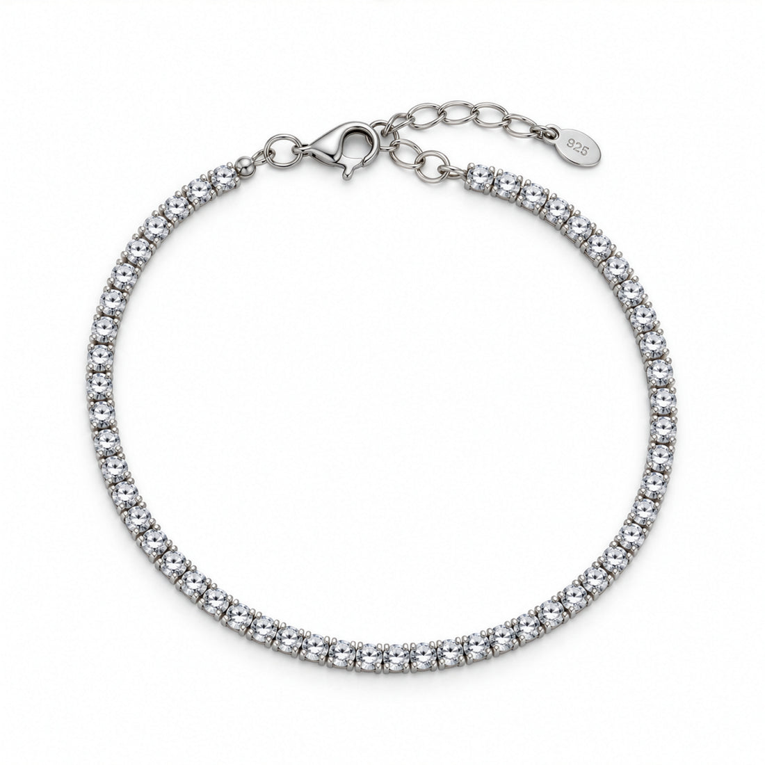 Ice Tennis Bracelet 3mm - Sterling Silver 925