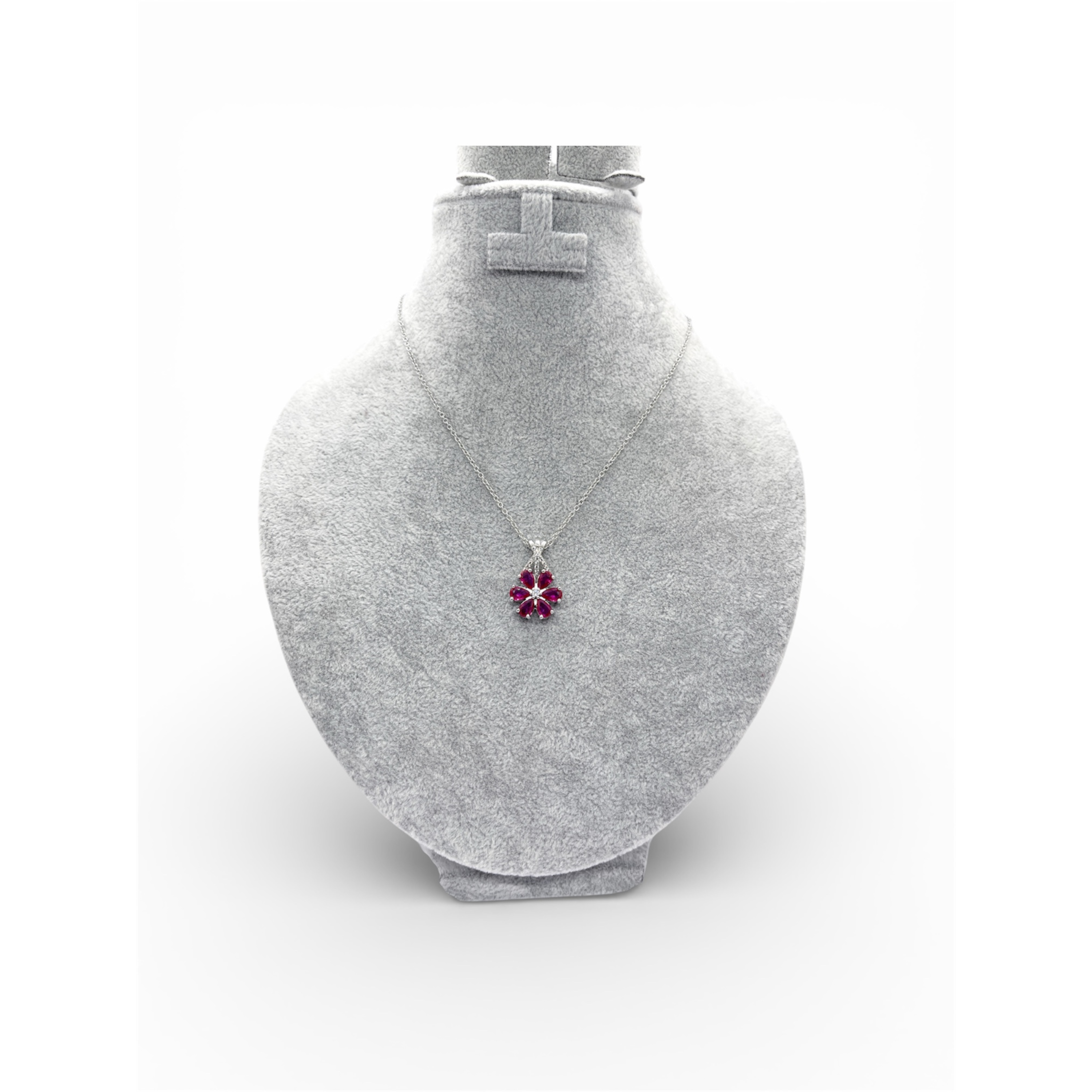 Ruby Blossom Necklace