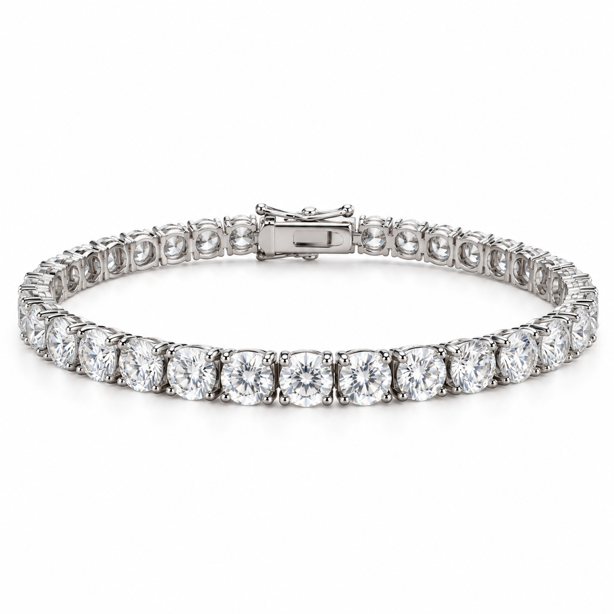 Classic Zircon Tennis Bracelet in 925 Sterling Silver