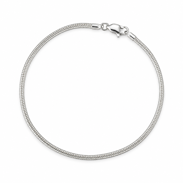 925 Sterling Silver Snake Chain Bracelet – 3mm
