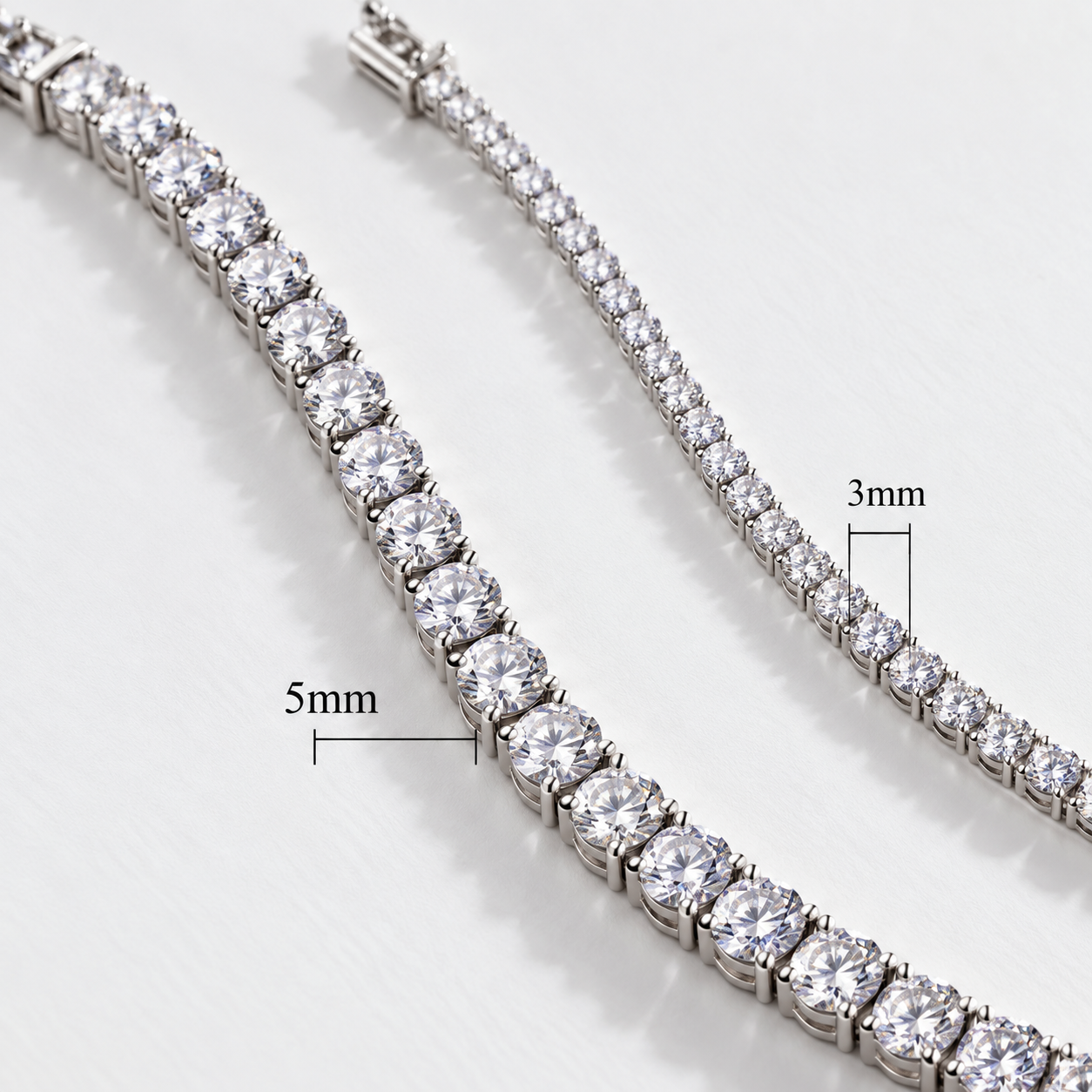 Classic Zircon Tennis Bracelet in 925 Sterling Silver