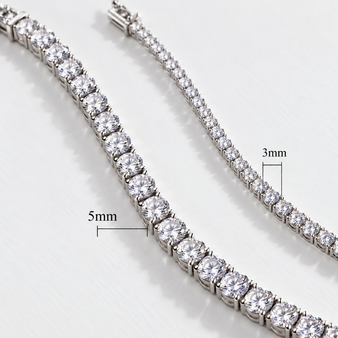 Classic Zircon Tennis Bracelet in 925 Sterling Silver