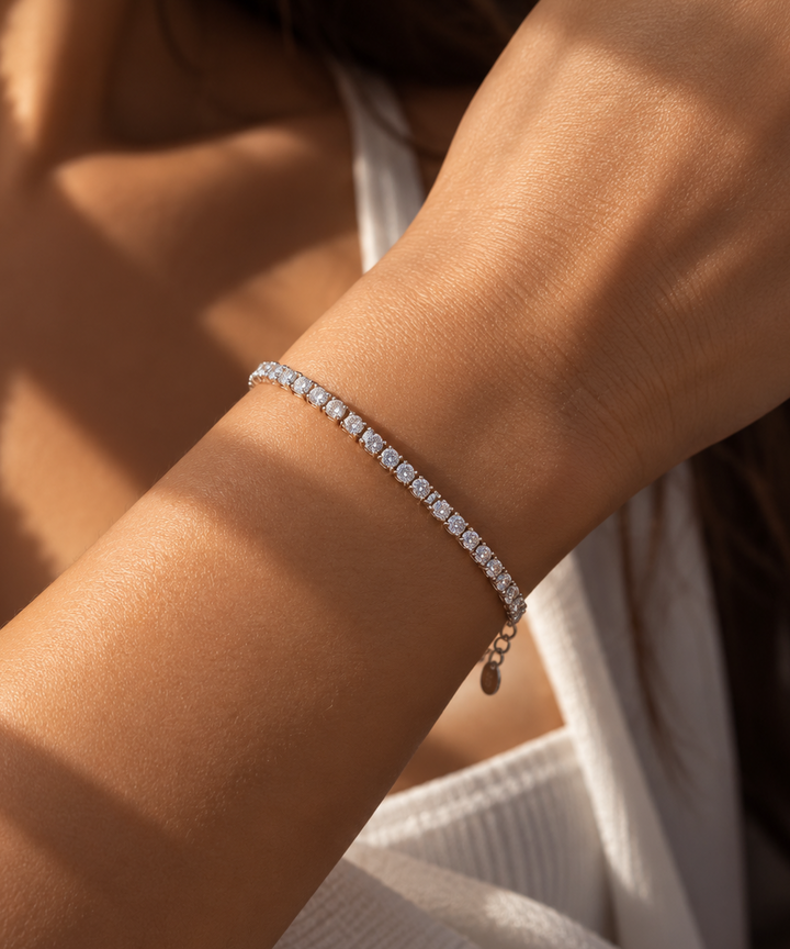 Ice Tennis Bracelet 3mm - Sterling Silver 925