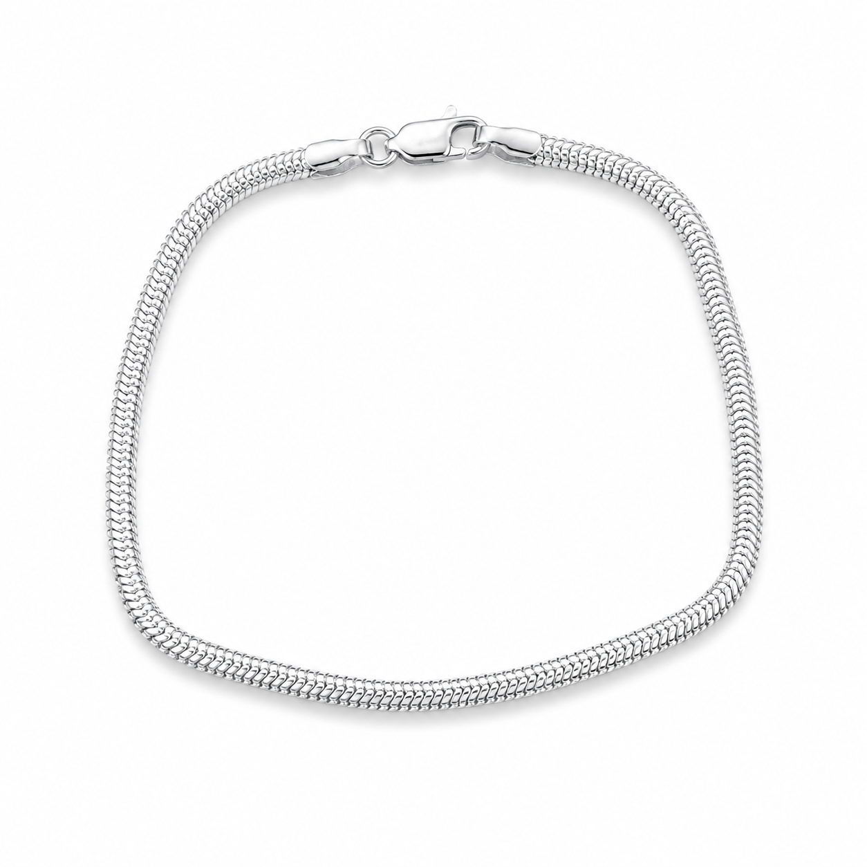 925 Sterling Silver Snake Chain Bracelet for Men | Minimalist Italian Style | Everyday Luxury