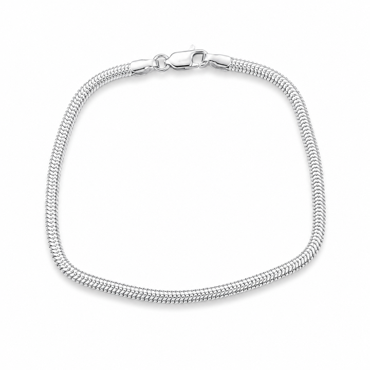 925 Sterling Silver Snake Chain Bracelet for Men | Minimalist Italian Style | Everyday Luxury