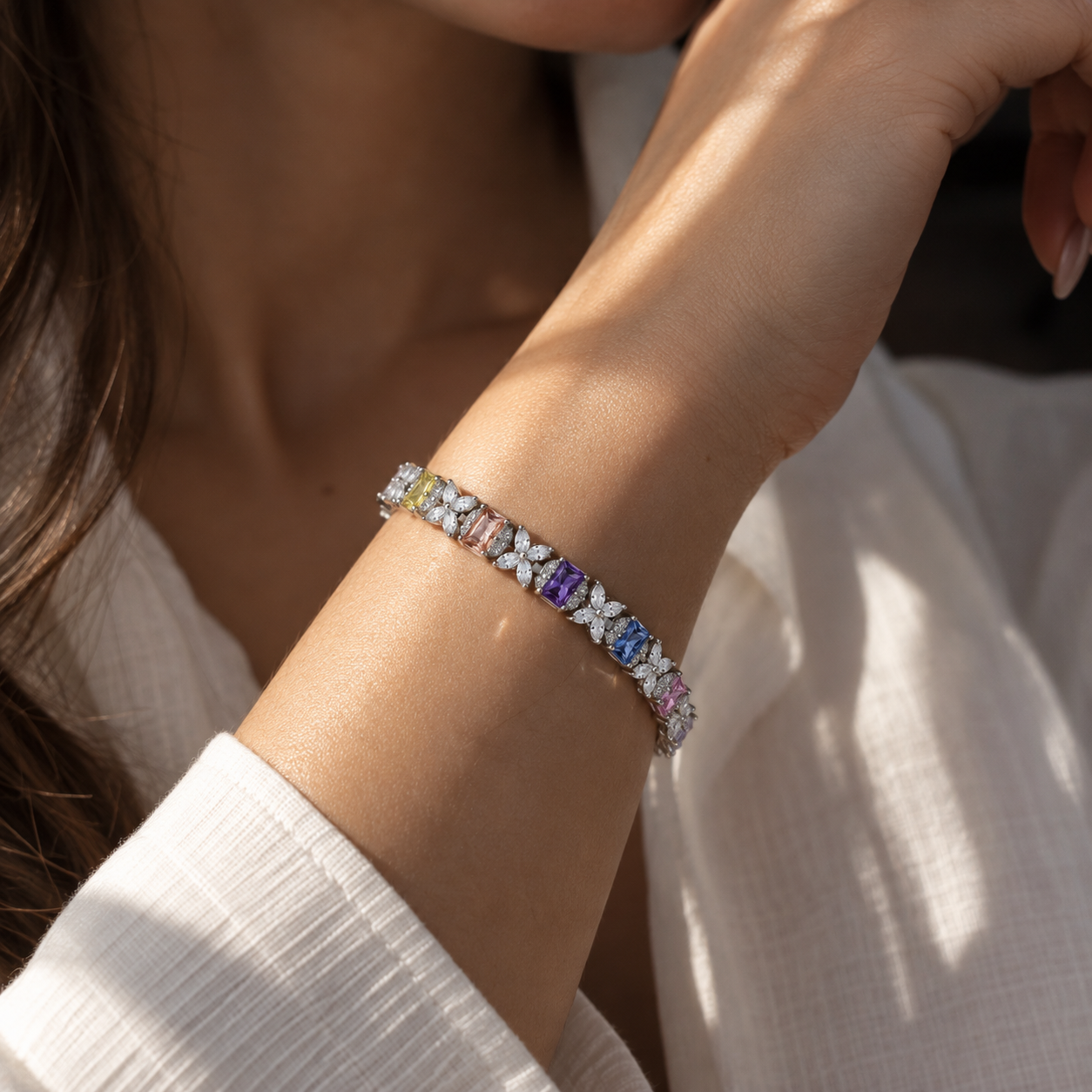 5mm Beaded Ball Chain Bracelet – 925 Sterling Silver