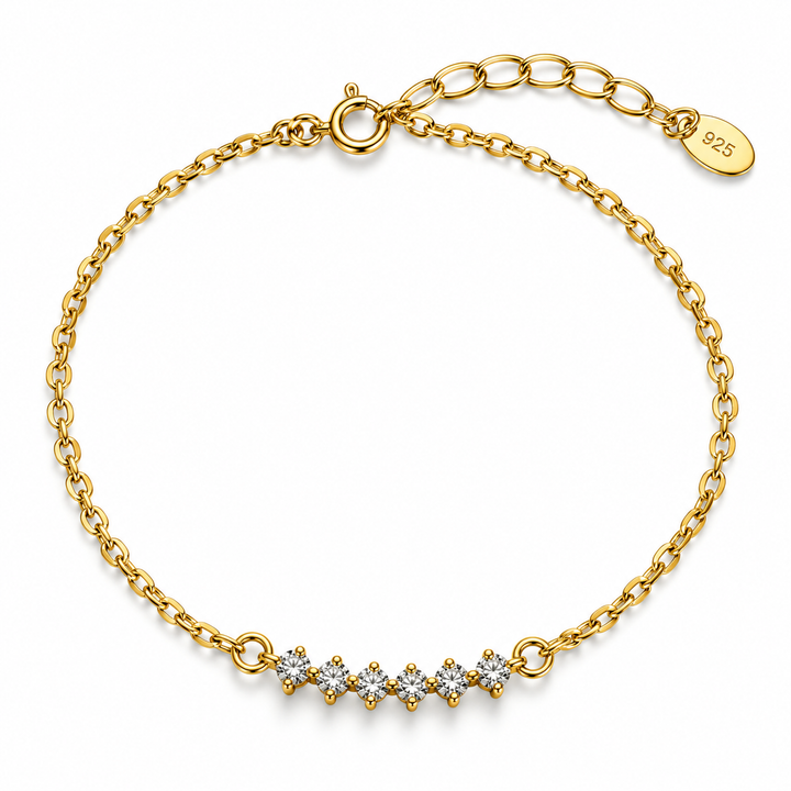 Crystal Link Bracelet, 3mm