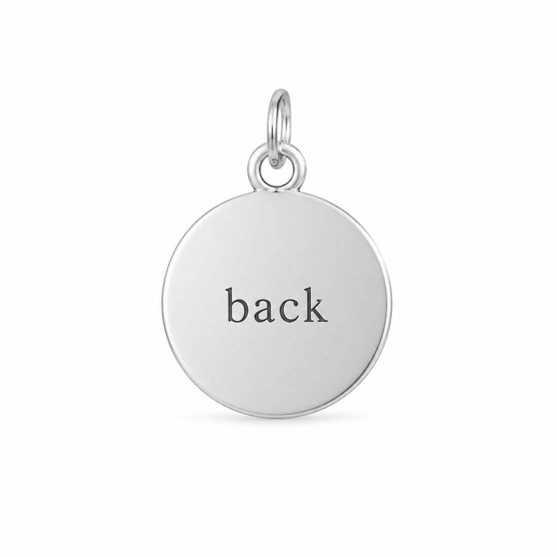 Black Onyx Round Pendant Necklace – Sterling Silver 925