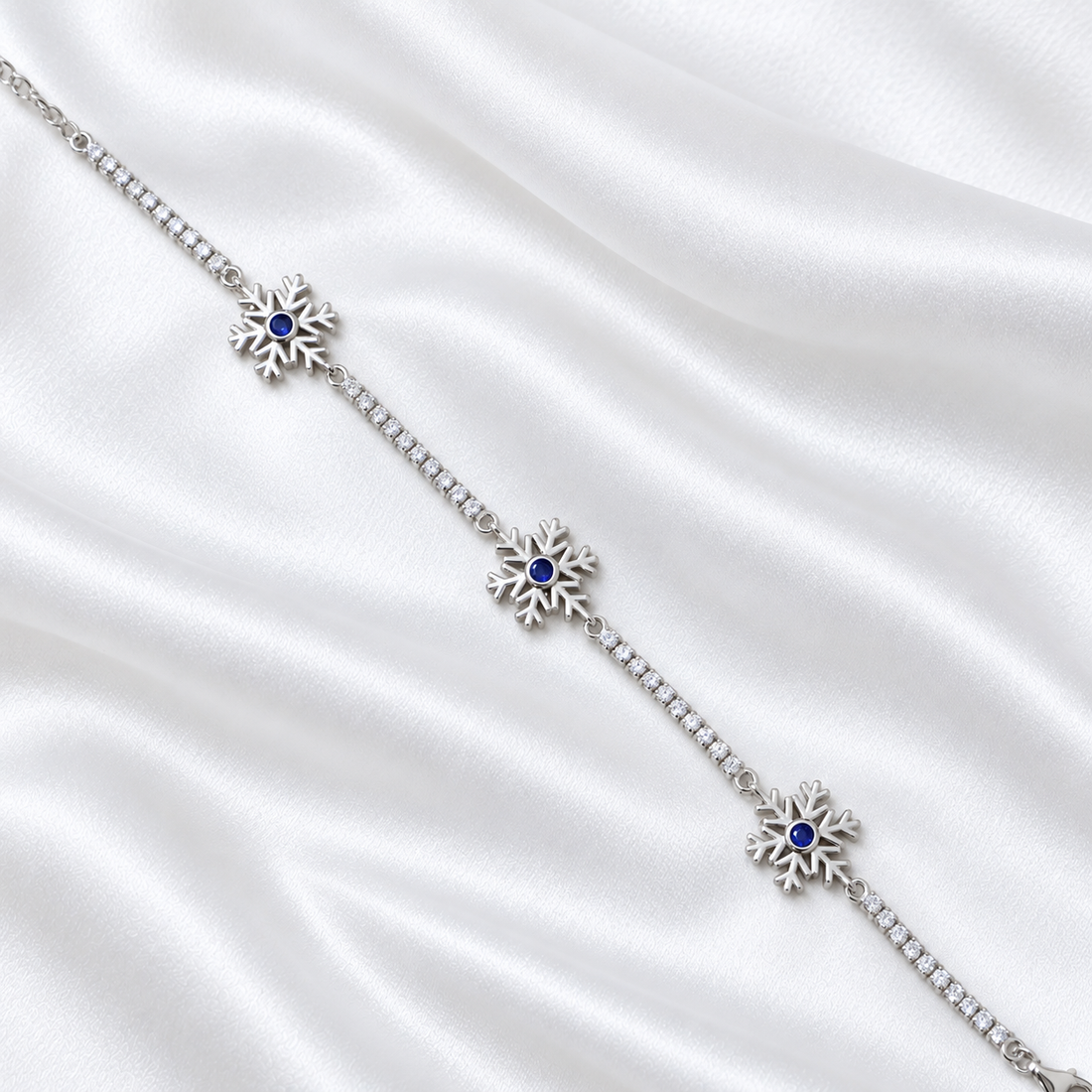 Snowflake Glow Bracelet, 2.5mm