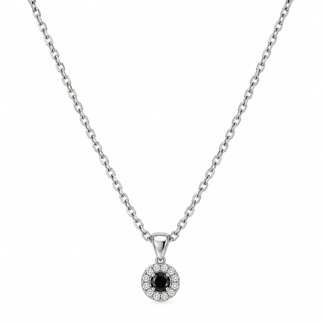 Celestial Halo – 925 Sterling Silver Necklace