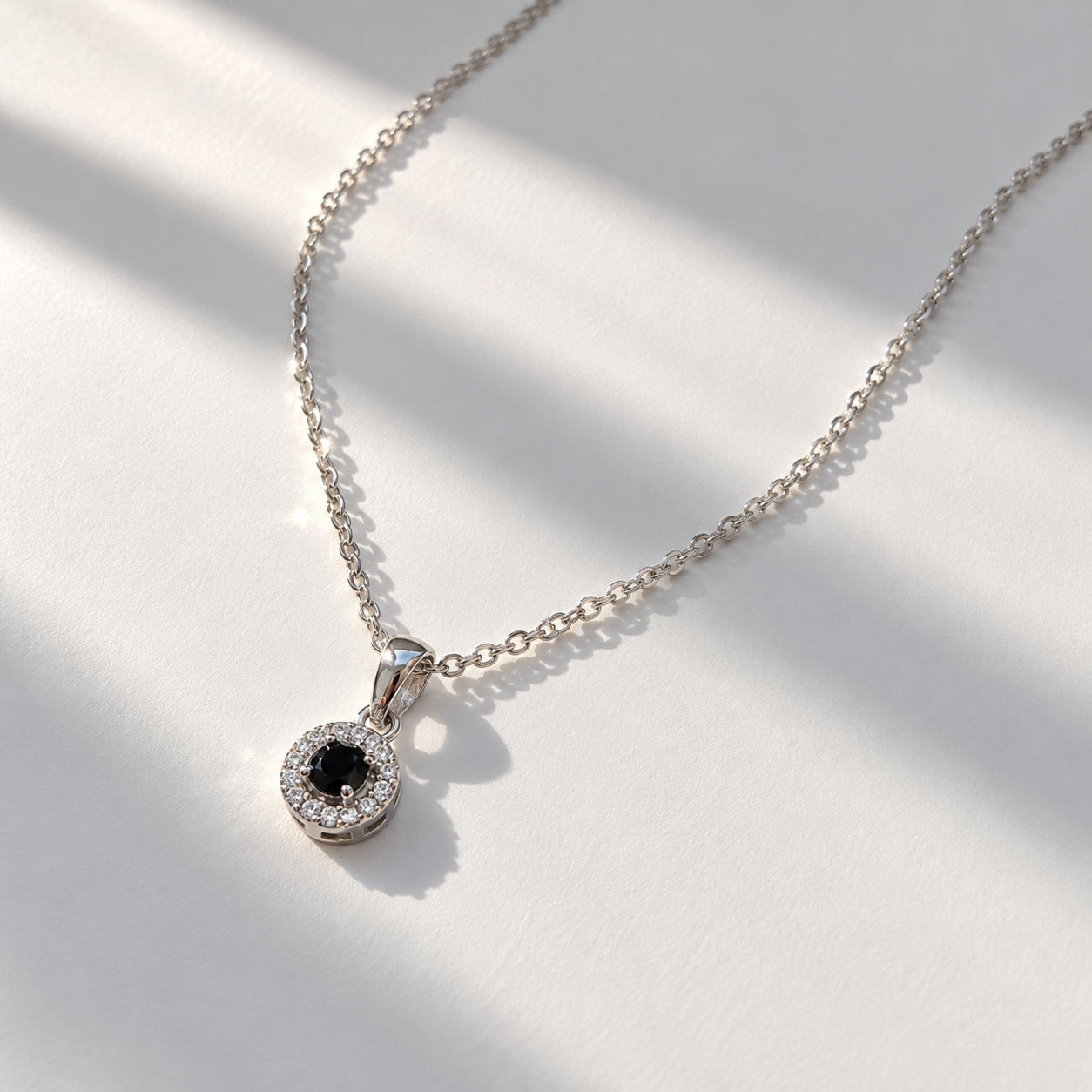 Celestial Halo – 925 Sterling Silver Necklace