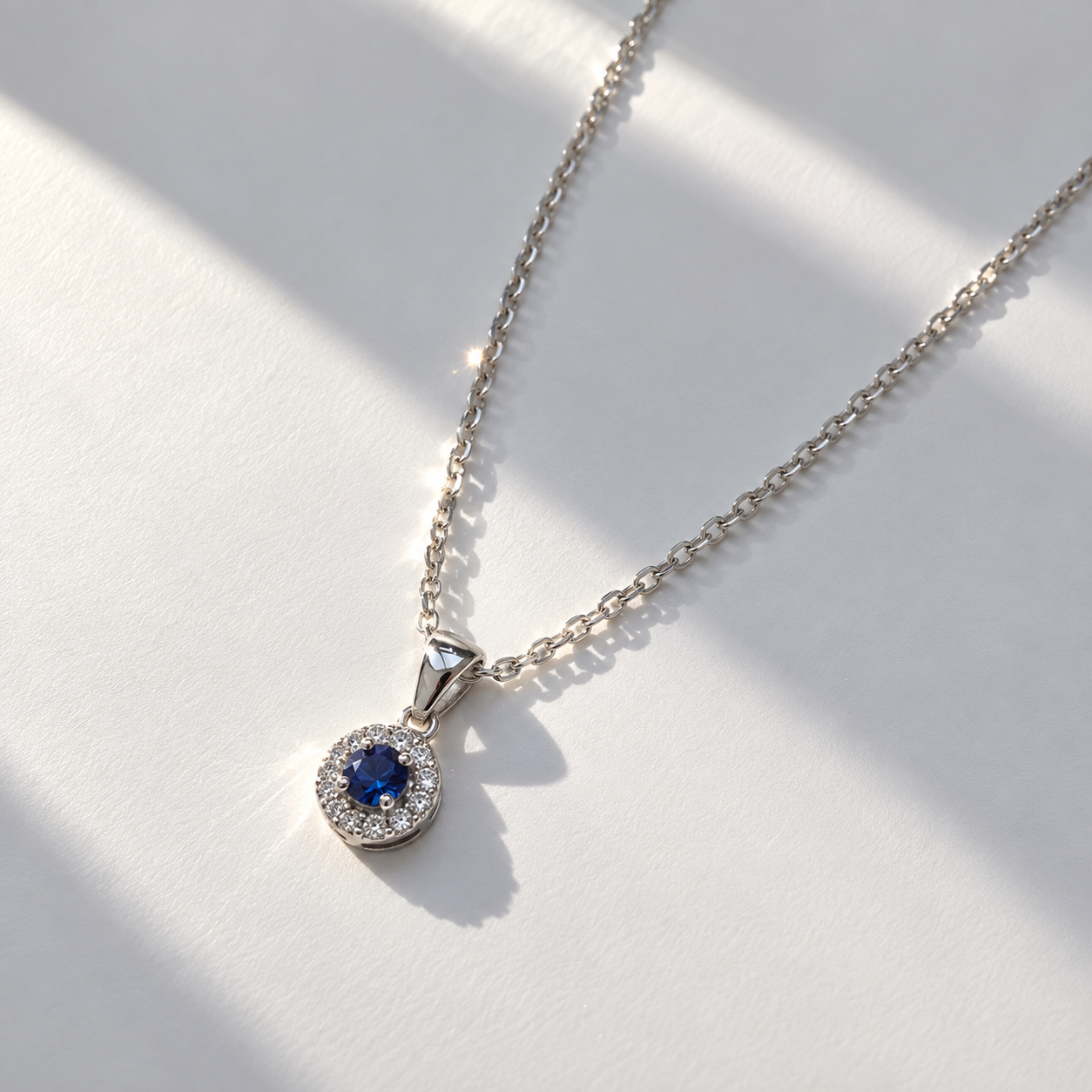 Celestial Halo – 925 Sterling Silver Necklace