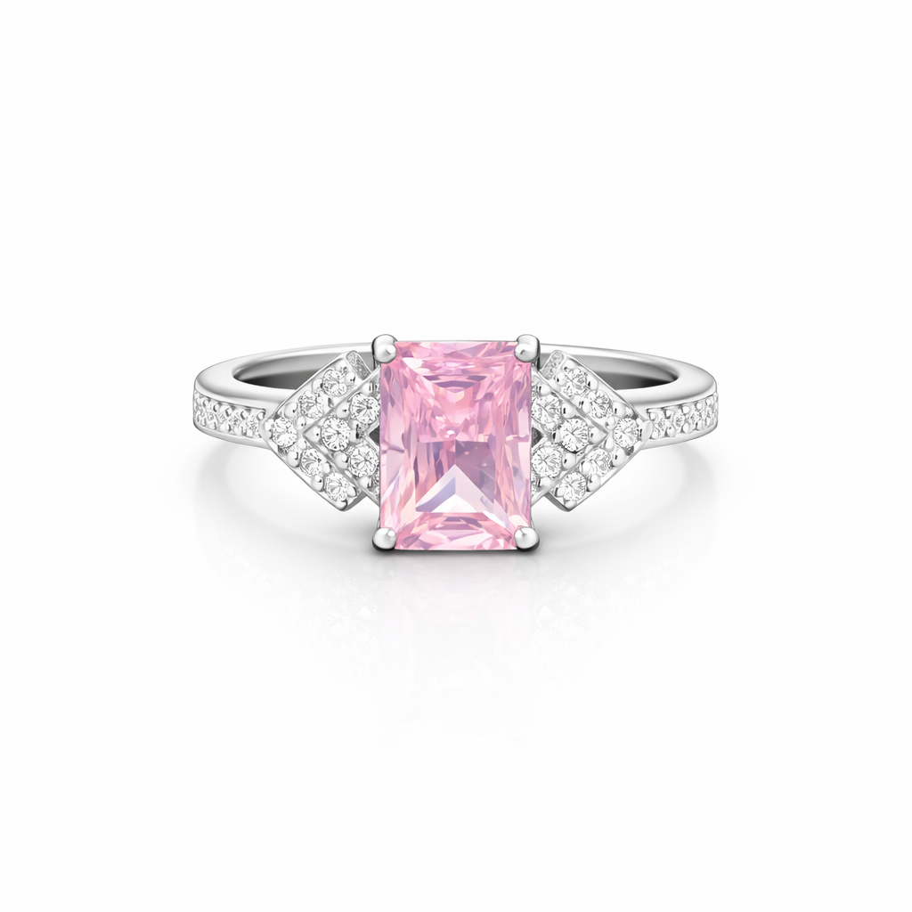 Pink Emerald Ring