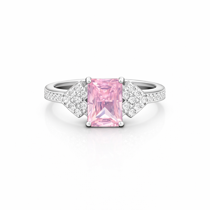 Pink Emerald Ring