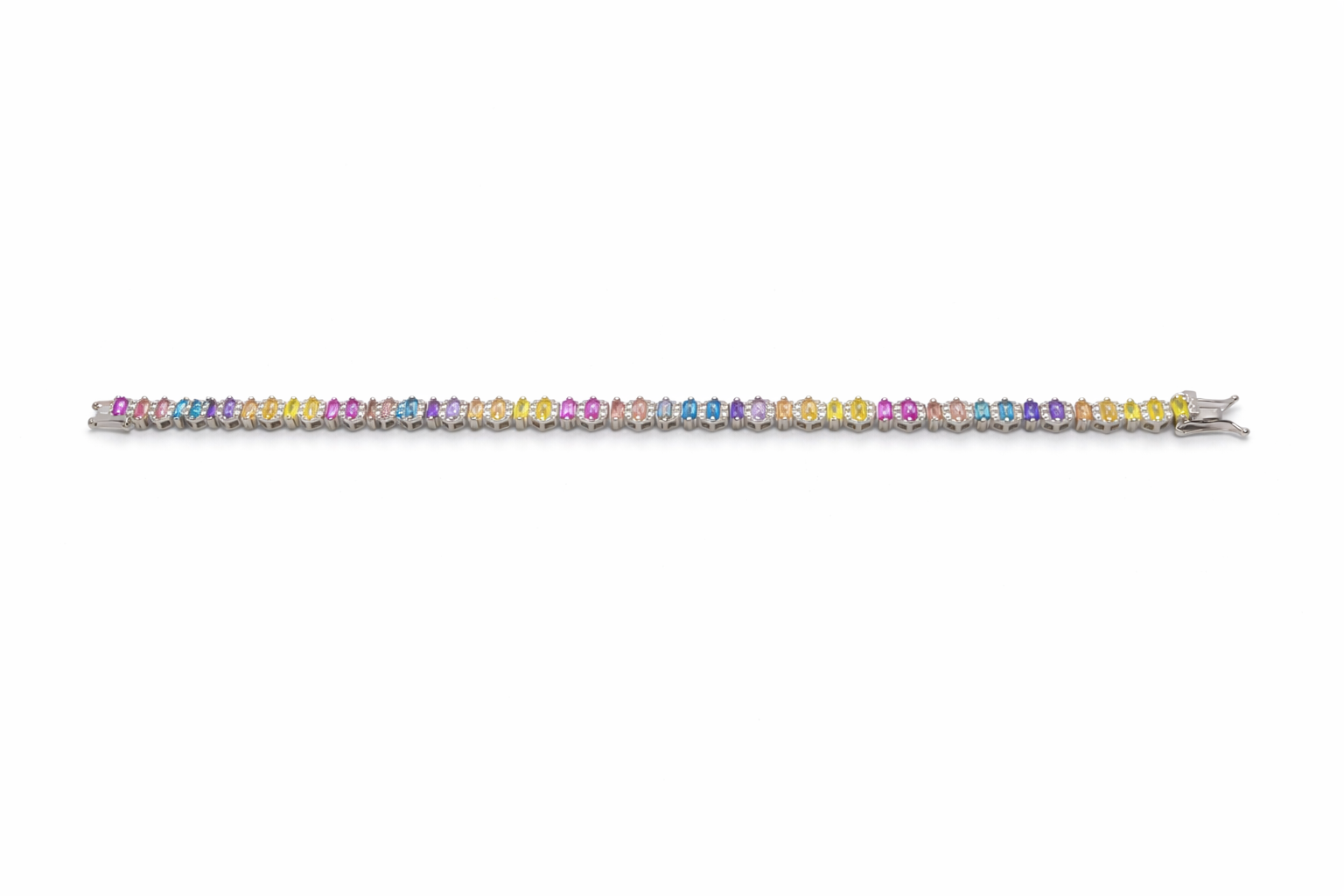 Rainbow Tennis Braclet, 4mm