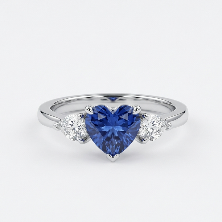 Blue Elegance Silver Ring