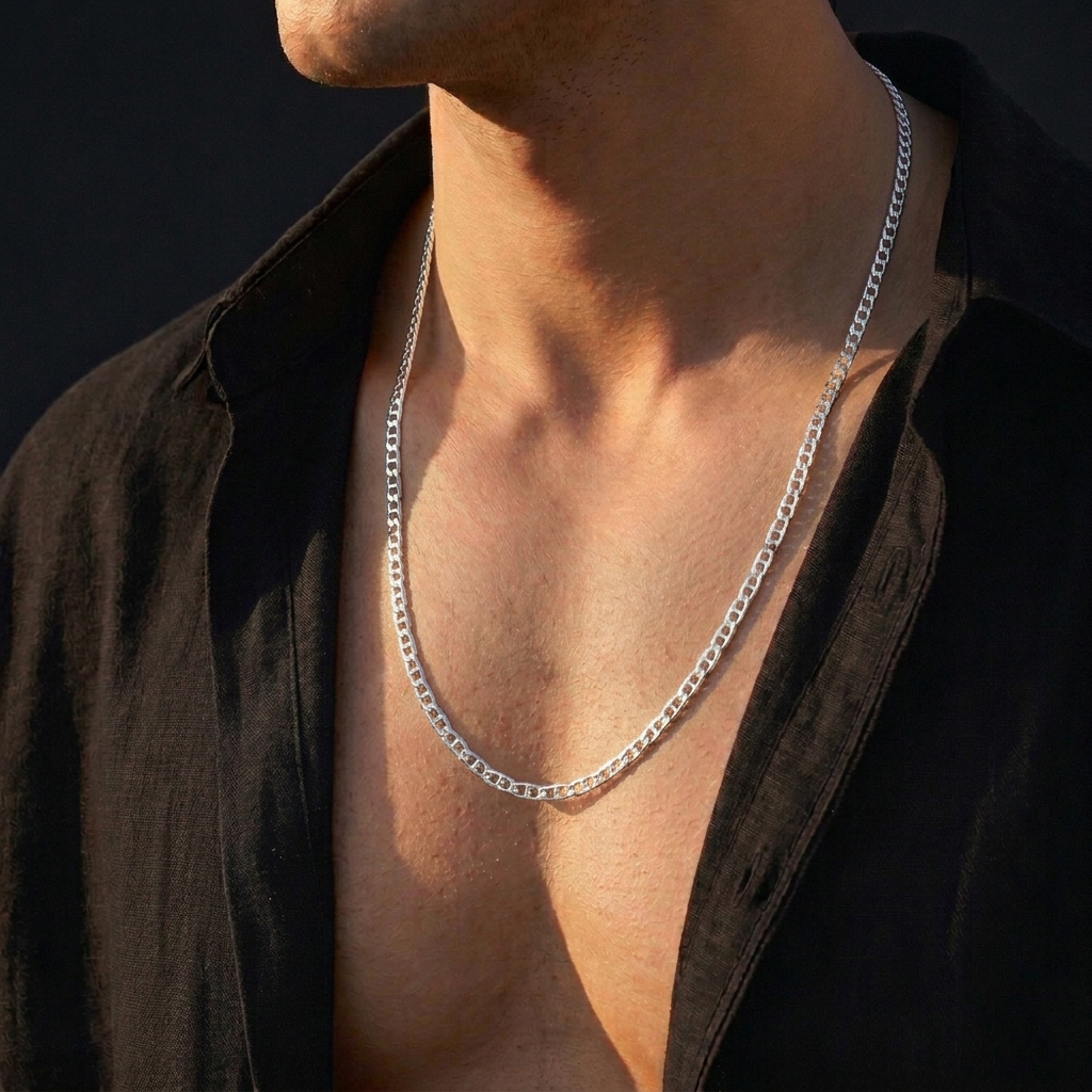 Classic Mariner Link Chain in 925 Sterling Silver