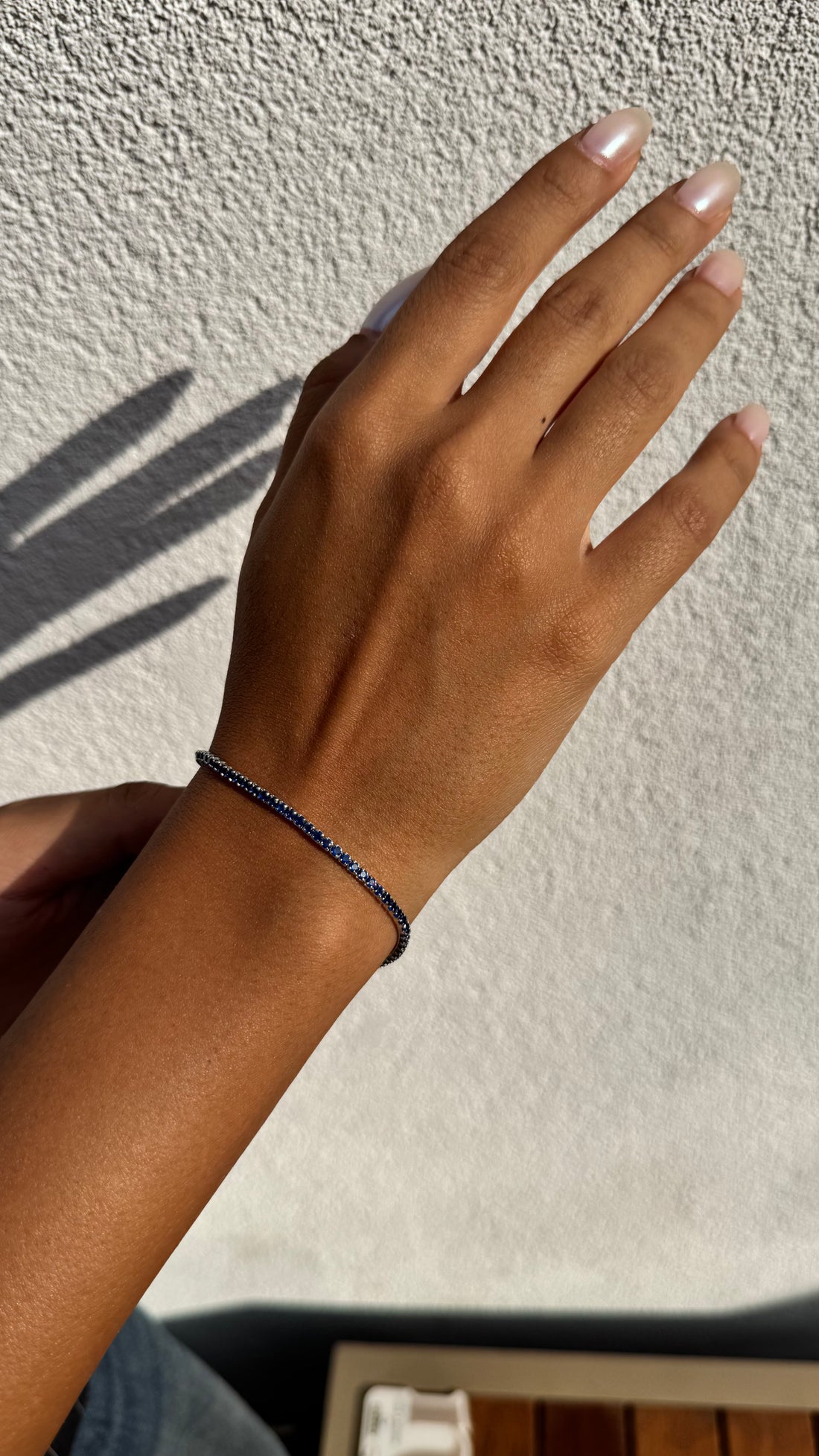 Dark Blue Tennis Bracelet, 2mm