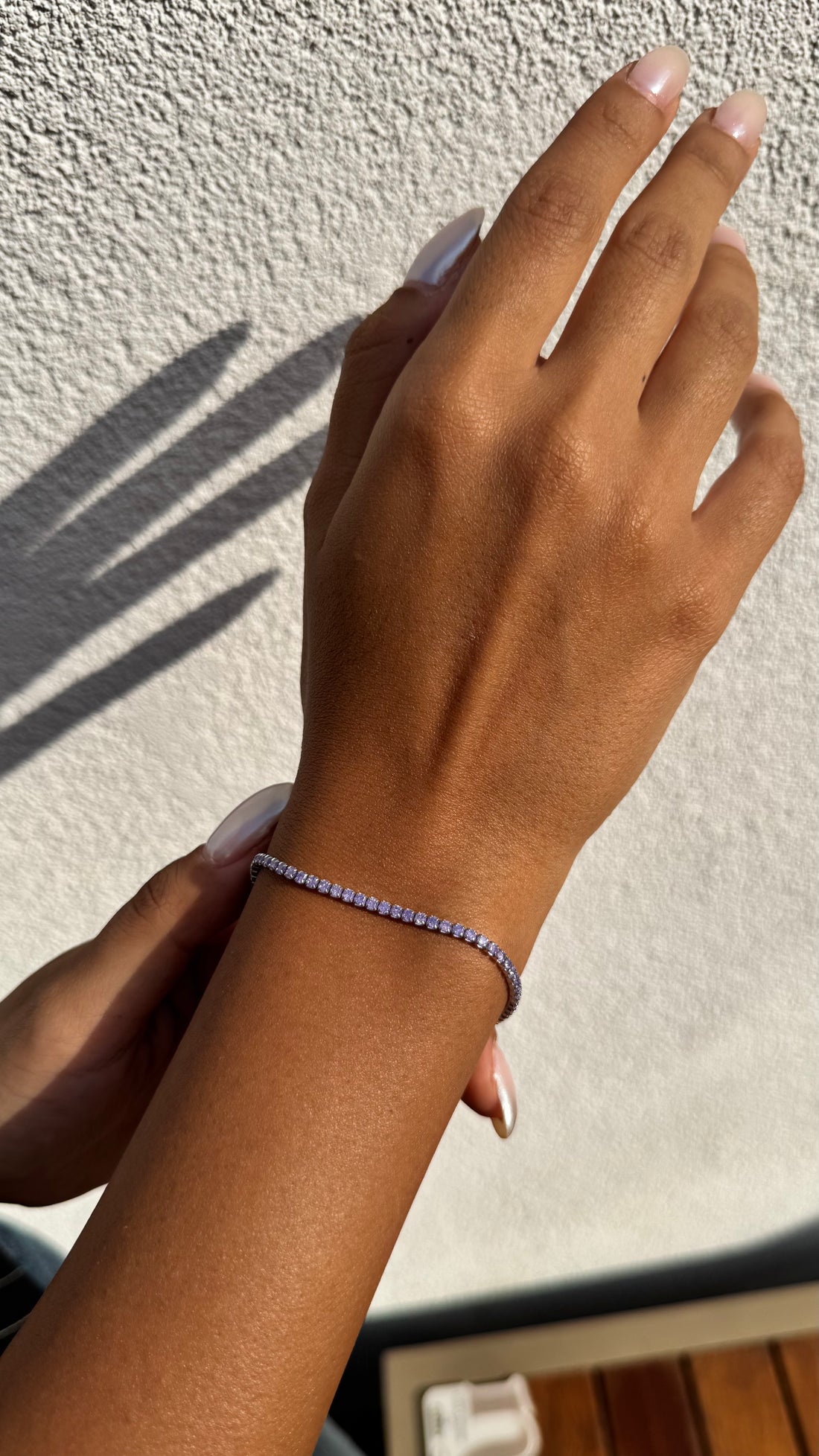 Violet Spark Tennis Bracelet