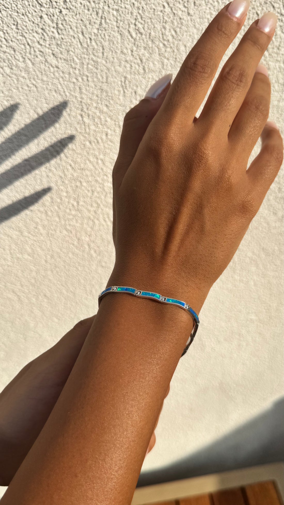 Blue Mosaic Silver Bracelet - Sterling Silver 925