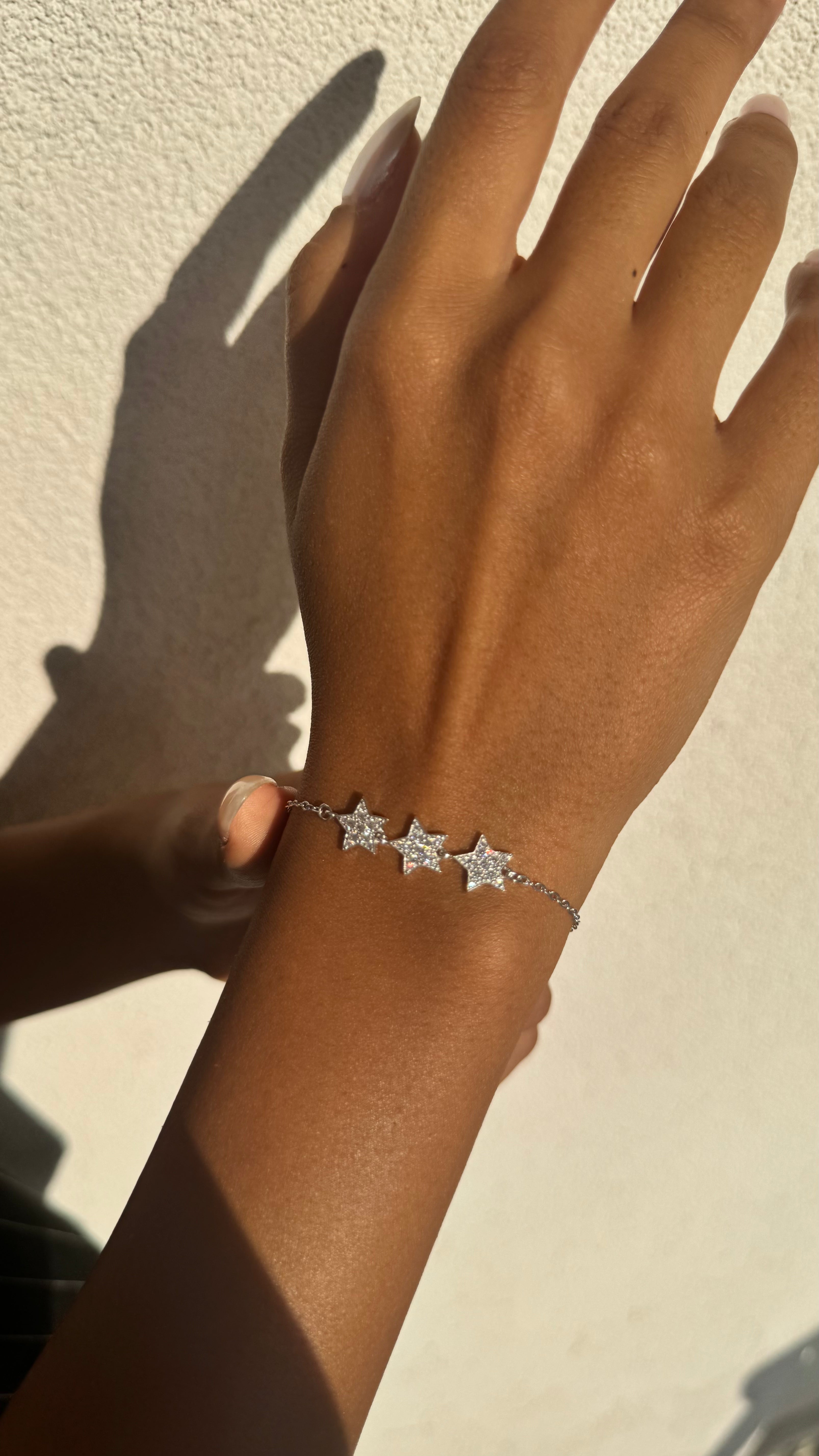 Triple Star Bracelet, Silver 925
