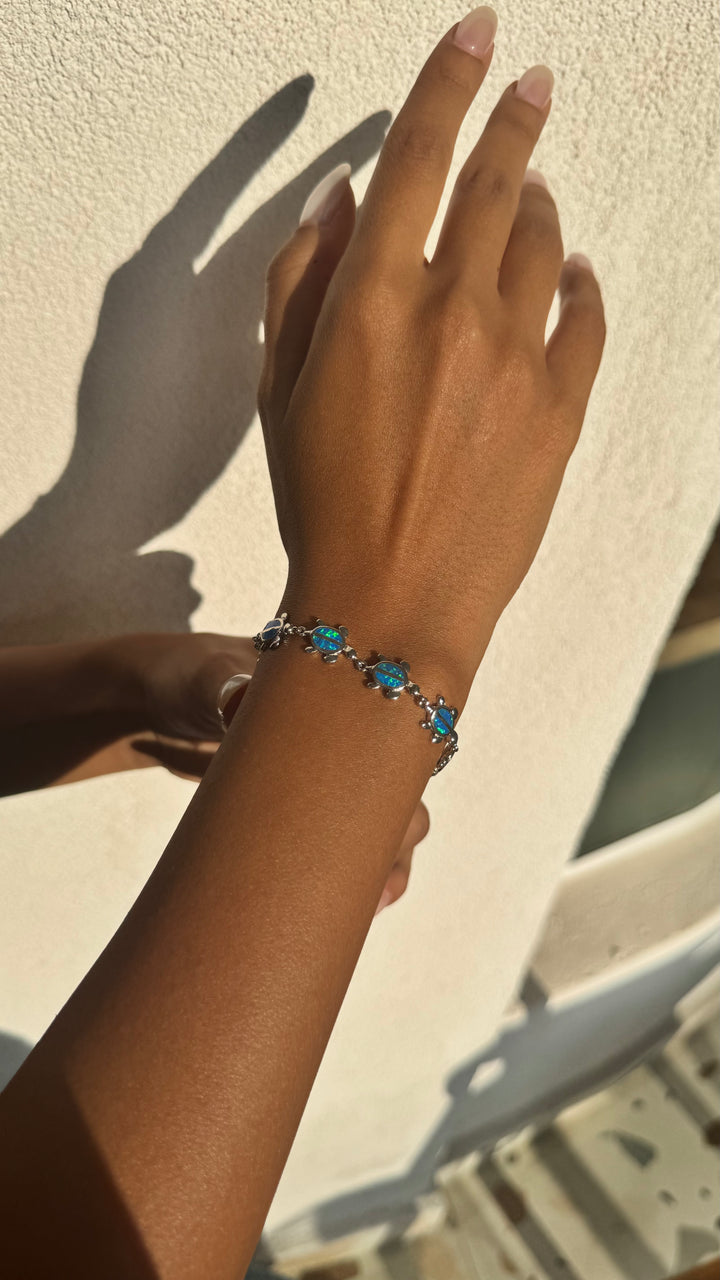 Ocean Turtle Silver Bracelet