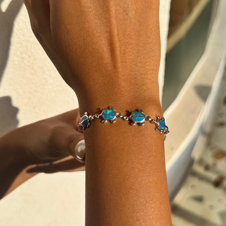 Ocean Turtle Silver Bracelet