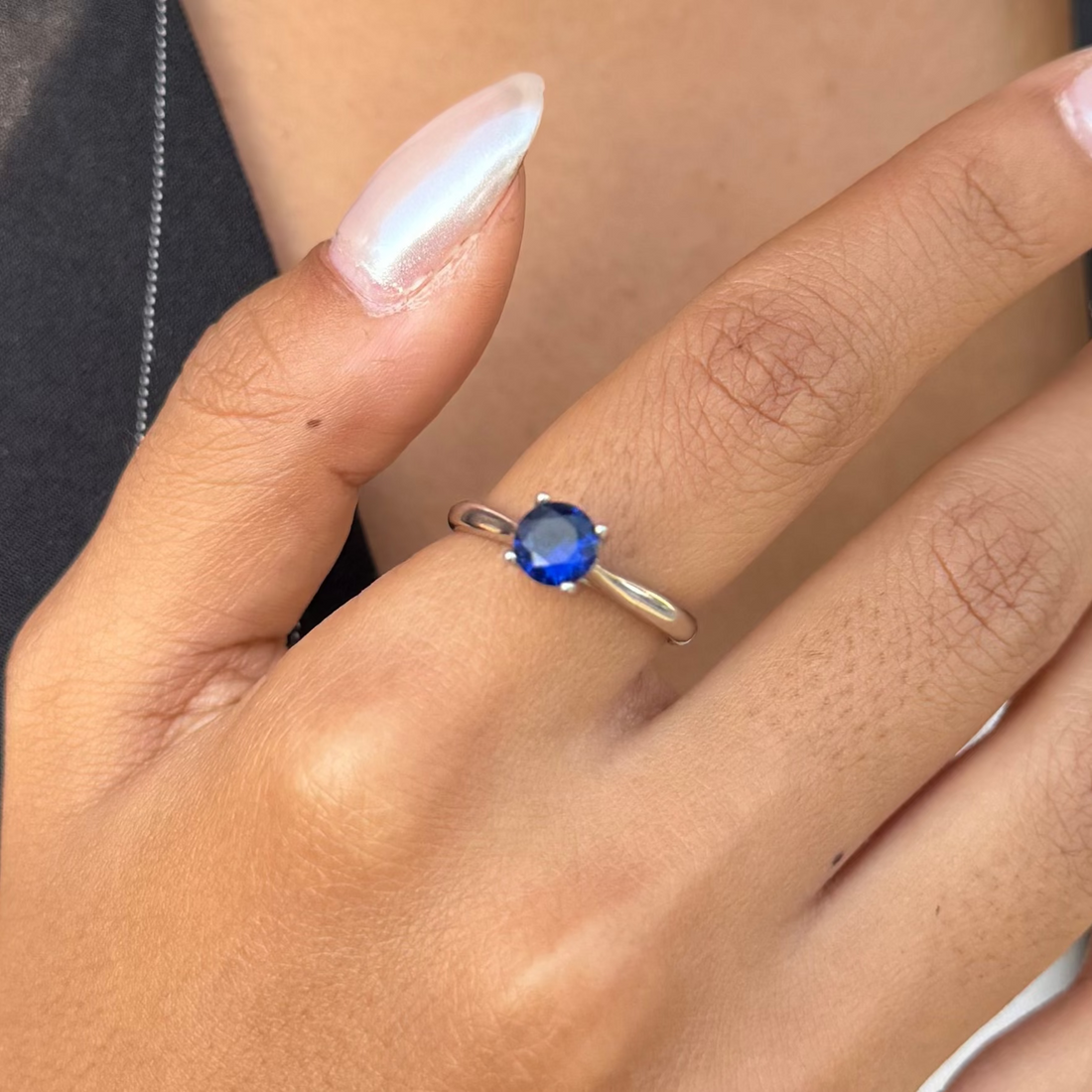 Round Blue Ring