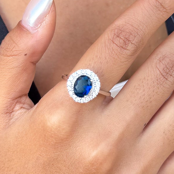Blue Glow Ring
