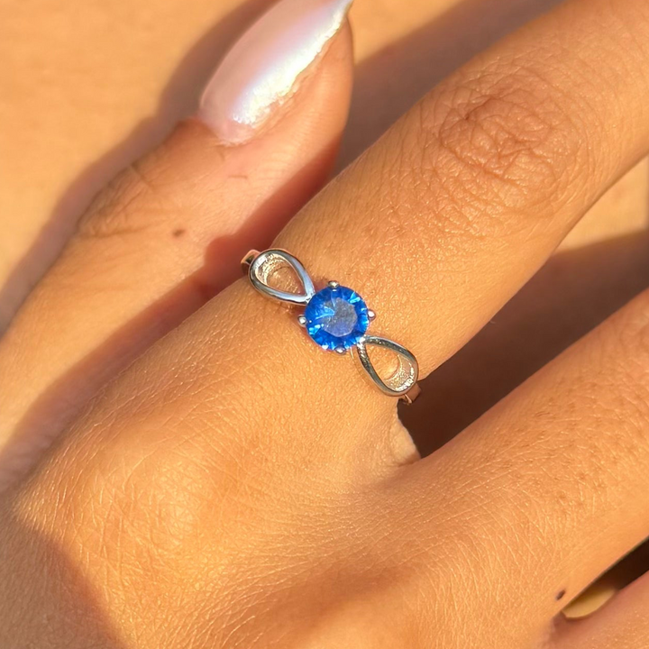 Infinity Sapphire Ring
