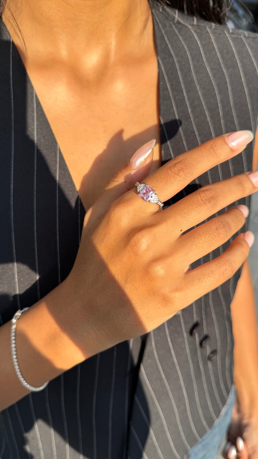 Pink Emerald Ring