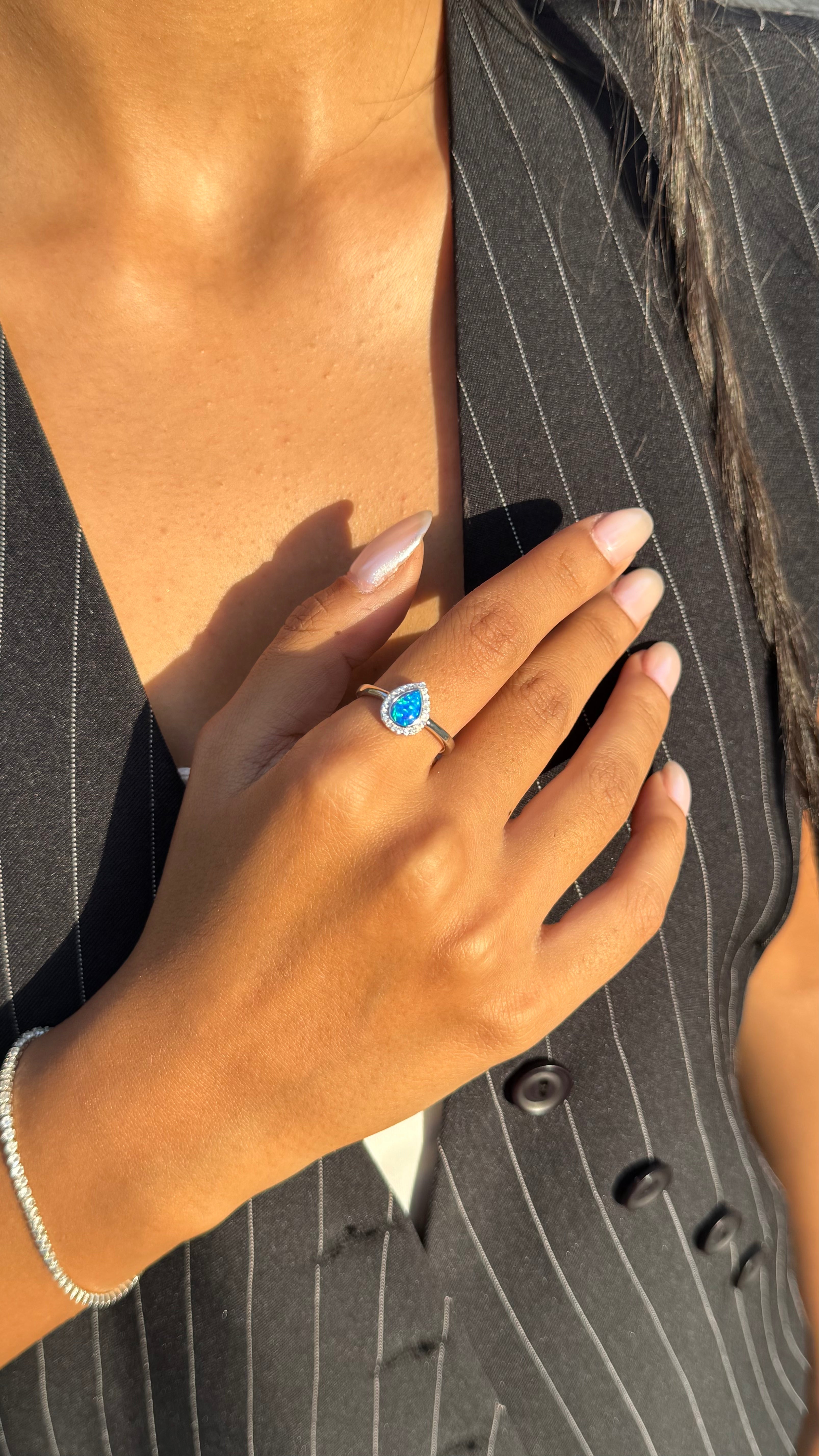 Blue Tear Ring