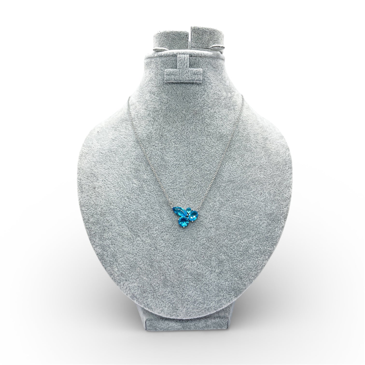 Blue Azure Bloom Necklace