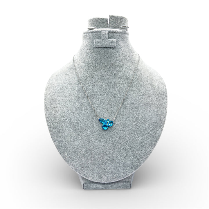 Blue Azure Bloom Necklace