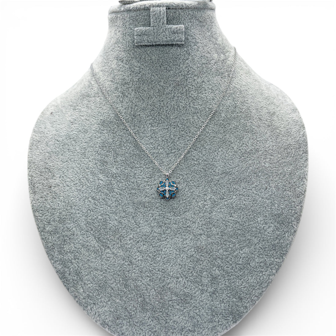 Silver Turquoise Star Necklace