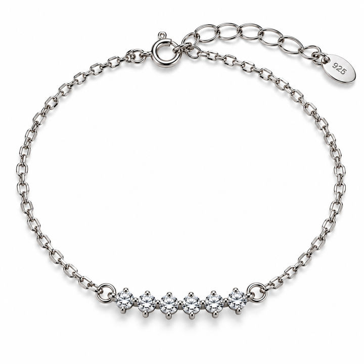 Crystal Link Bracelet, 3mm