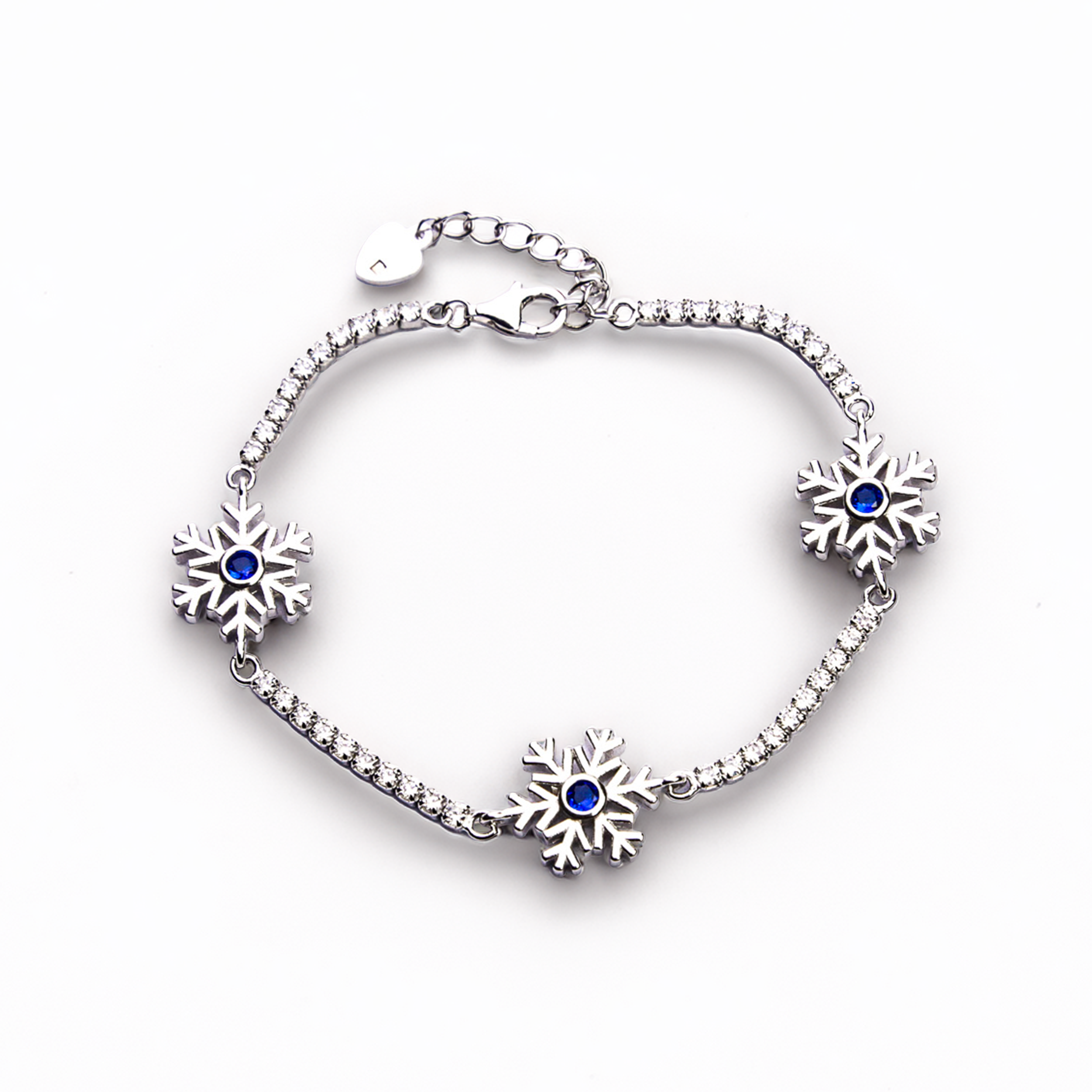 Snowflake Glow Bracelet, 2.5mm