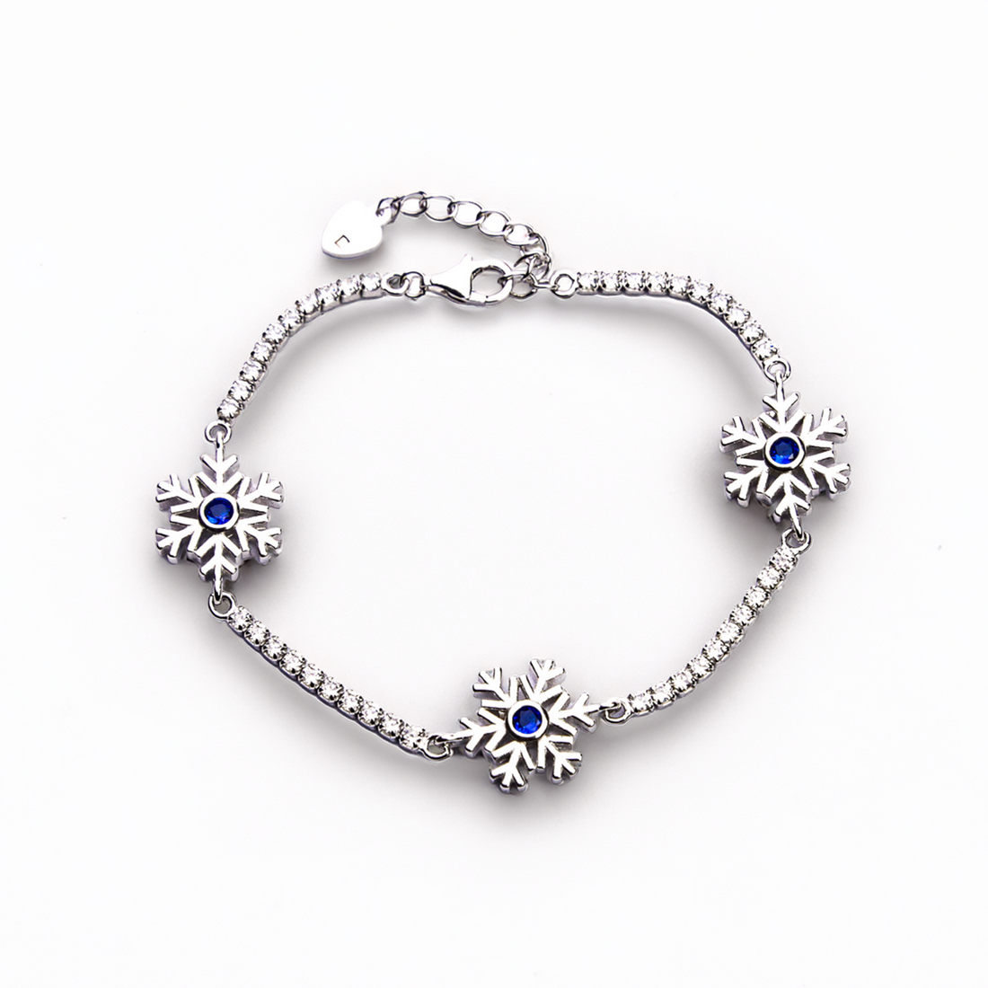 Snowflake Glow Bracelet, 2.5mm