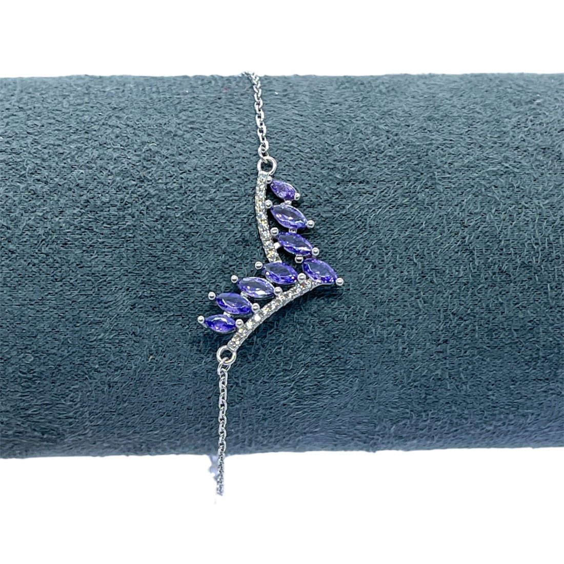 Royal Wing Bracelet with Purple Stones